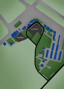 Airport layout map for pilots.